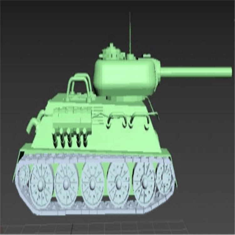 三台充气军用坦克模型